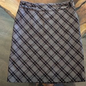 plaid wool skirt